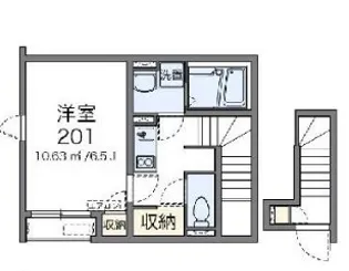 クレイノ華【2階】の間取り