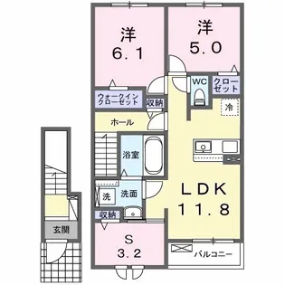 テラスM3 Ⅰ【2階】の間取り