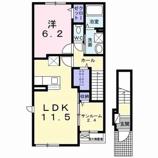 テラスM3 Ⅰ【2階】の間取り
