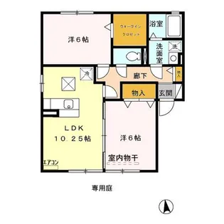 ノイエ・シュタット AB【1階】の間取り