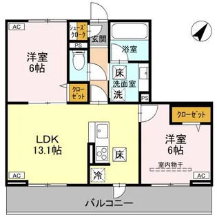 ノーブルラフィネ万平町 A【3階】の間取り