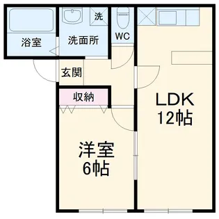ファミール神谷【102号室】の間取り