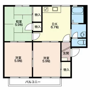 SSコーポ LIBRA【103号室】の間取り