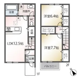 Fアネックス【3号室】の間取り