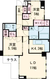 ジェイパーク桜新町【4階】の間取り