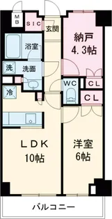 市谷台町坂フロント【2階】の間取り
