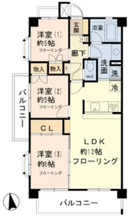 フローレル北烏山【205号室】の間取り