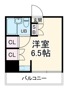 クレスト・センバ【1階】の間取り