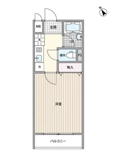 クレールアスカ【4階】の間取り