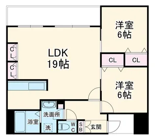 ル・グランデ新大阪南【9階】の間取り