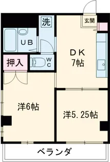 メゾンドマレシャル【4階】の間取り