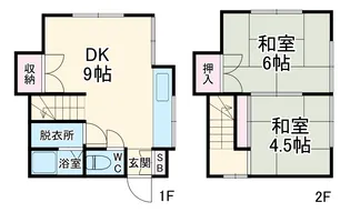 コーポAZUMA【2号室】の間取り