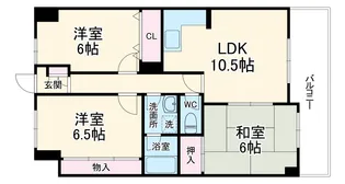 K&T御幣島マンション【4階】の間取り