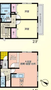プリムヴェール【1階】の間取り