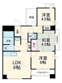 トータス西天満【10階】の間取り