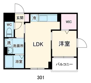 Tres美麗(トレスビレイ)【301号室】の間取り