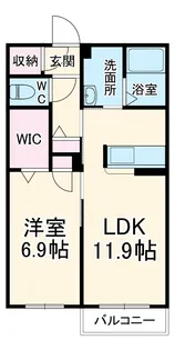 フ・ミールE【2階】の間取り