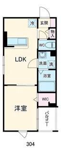 Tres美麗(トレスビレイ)【304号室】の間取り