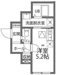 TERASU武蔵村山【101号室】の間取り