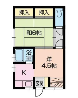 コーポ南【201号室】の間取り