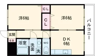 ヴィヨーム京都北大路【4階】の間取り