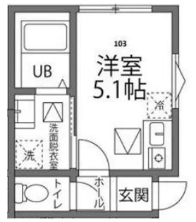 TERASU武蔵村山【103号室】の間取り