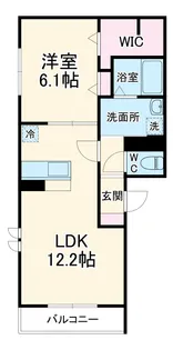 ア レーズ【1階】の間取り