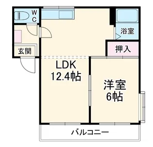 リバティハウスA【1階】の間取り