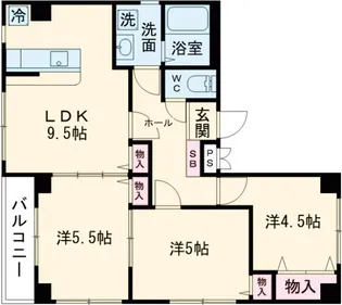 アーク鐘ヶ淵【6階】の間取り
