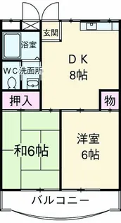 ベルハイム本郷台【104号室】の間取り