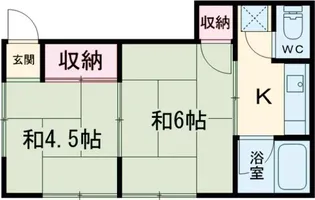 サニーハウス【1号室】の間取り