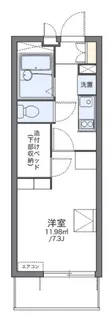 レオパレスブルースカイ【1階】の間取り