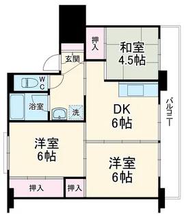 ビレッジハウス上尾向原3号棟【505号室】の間取り