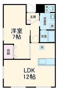 サンウエスト四谷上町【2階】の間取り