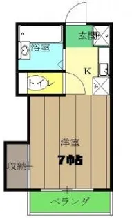 コーポアイリス【201号室】の間取り
