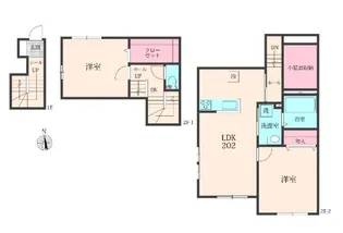 Belle Leadおおたかの森Ⅰ【2階】の間取り