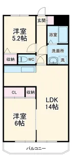 ジョイフル天沼【2階】の間取り