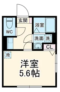 フルセイル高石【1階】の間取り