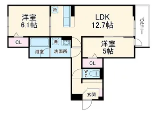 クレール・メゾン【2階】の間取り