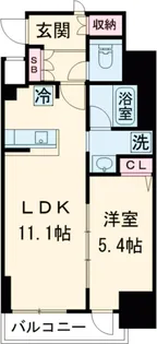 K−CREST【805号室】の間取り