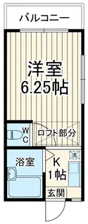 ドミールふなやま【201号室】の間取り