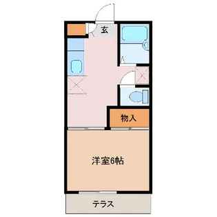 コーポエトワール【1階】の間取り