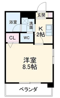 エクセル光徳池下【3階】の間取り