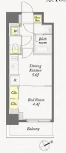 ディームス根岸【1階】の間取り