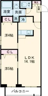 タスキプライムテラス中村橋【3階】の間取り