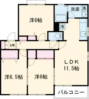 ラ・トーレ深大寺【1階】の間取り
