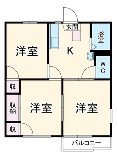 上柴パークハイツA棟【1階】の間取り