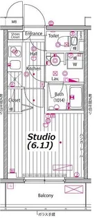 ガーラ・プレシャス川崎【11階】の間取り