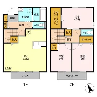 プレアデス見川 A【1階】の間取り