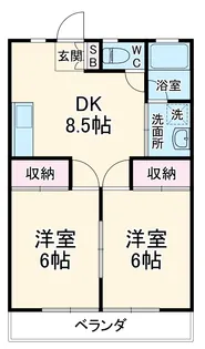 アメニティワン【2階】の間取り